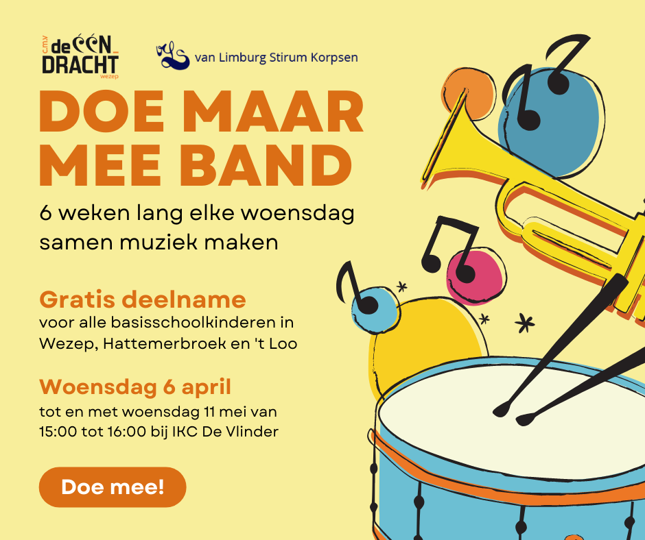 Uitnodiging Doe Maar Mee Band